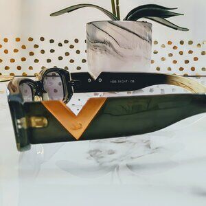 YUTU SUNGLASSES GREEN OMBRE/ GOLD